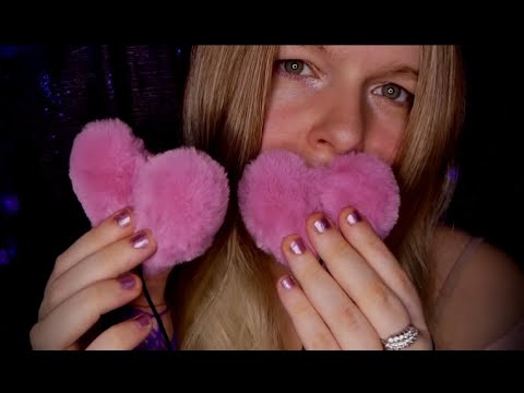 ASMR Sponge, Fluffy Hearts Mouth Sounds, Very Tingly.