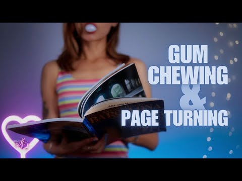 ASMR | Gum Chewing & Page Turning ASMR | Page Flipping, Tapping, Paper Sounds (No Talking)