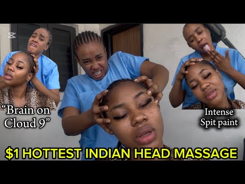 ASMR✨OUTDOOR STREET INDIAN🇮🇳HEAD& EAR INTENSE MASSAGE,SPITPAINT THAT SENT SUSAN TO ANOTHER DIMENSION
