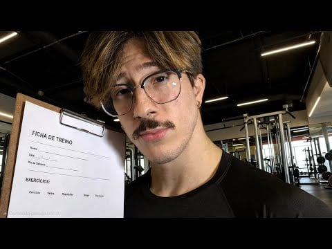ASMR - PERSONAL TRAINER MONTANDO O SEU TREINO DOS SONHOS 💪🏻 (PT.1)