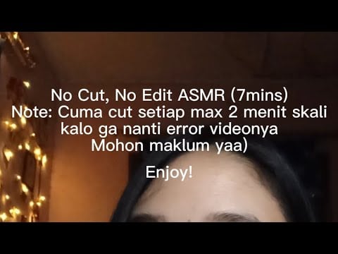 asmr no cut no edit - doing your plastic makeup roleplay in the middle of the night 💄💋