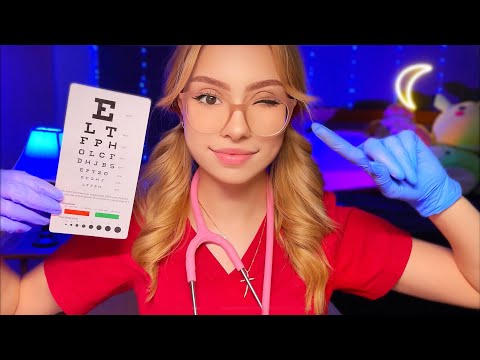 ASMR Nurse Exam YOU CAN CLOSE YOUR EYES, Cranial Nerve, Ear Cleaning ...