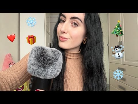 ASMR ~ Whispering Spanish & English Christmas Trigger Words 🎄❄️ #asmr 