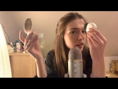 ASMR makeup application