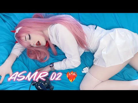 ASMR Scratching | Zero Two Cosplay #asmr #asmrcosplay