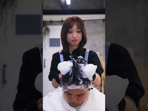 豪快スタンドシャンプー、音が強すぎて寝落ちするASMR。