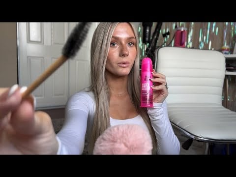 ASMR| My Best Personal Attention Triggers- Spoolie, Lipgloss, Face Massage