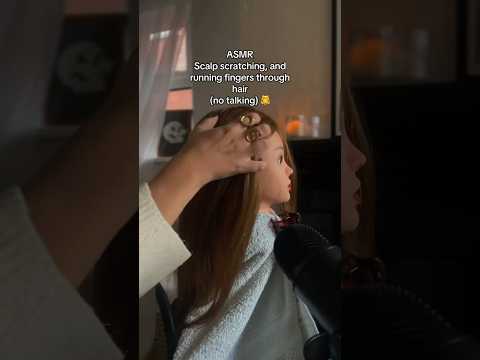 ASMR | Scalp scratching and running fingers through hair #asmrscratching #hairplay #hairasmr #asmr