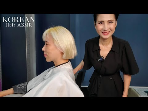미용실 ASMR #뿌리탈색 한번에 제대로 빼기  Take out roots at once /Korean Hair Salon