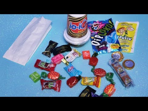 ASMR: DOCES DE INFÂNCIA - Sons de embalagens e fala suave