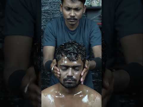 Oil Shower Or Oil Massage ? Its Very Satisfying ASMR #shorts