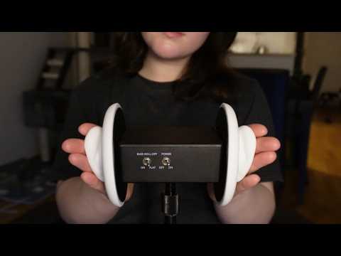 ASMR 3Dio Ear Massage with Oil When You Can't Sleep (no talking, 1 hour)