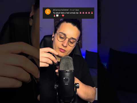 ASMR | EMOJI CHALLENGE 👄 #asmr #asmremoji #asmremojichallenge #asmrfrançais