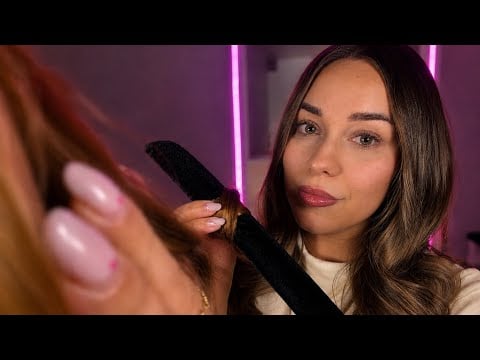ASMR Roleplay 🤍 Playing With Your Hair & Taking Care of It