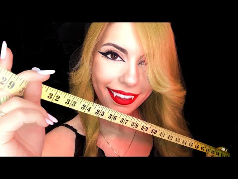 [ASMR] Measuring You Before the FEEDING 🦇 Vampire Roleplay , Eye Exam , Light Exam , Face Touching 🦇