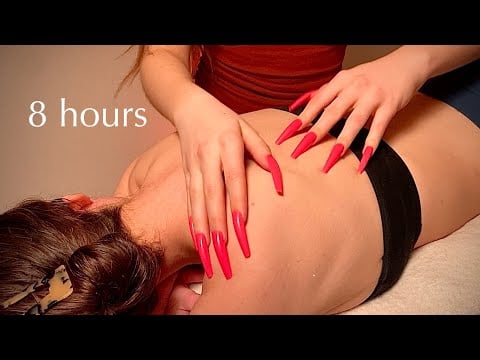 🌹 ASMR 8HR BACK SCRATCHES, Tingles! For sleep and relaxation