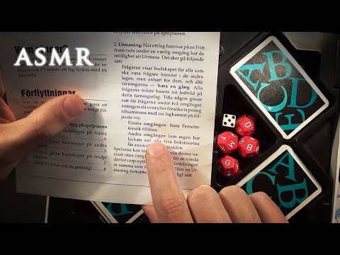 ASMR 1hr Reading Swedish Board Game Instructions | Deep Voice