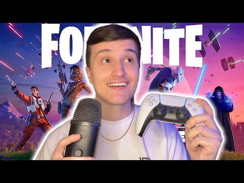ASMR Gaming | NEW FORTNITE STAR WARS SEASON (controller sounds)