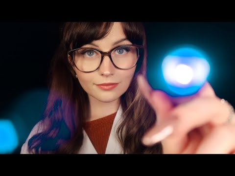 [ASMR] Semi-Inaudible Eye Examination - Follow the light