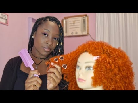 ASMR/ TIRANDO PIOLHO DO CABELO DA MINHA AMIGA (Sussurros relaxantes ,voz suave) 💗