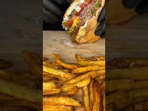 Five Guys Biggest Burger! #asmreating #shorts #foodie #ytshortsvideo #fastfood