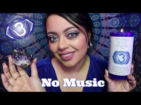 ASMR| Reiki & Crystal Healing RP - Balancing your Third Eye Chakra No MUSIC