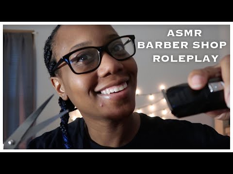 ASMR- Relaxing MEN'S Barber HAIRCUT Roleplay!