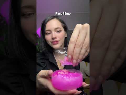 💕This pink slime like water 💕 #asmr #slime #asmrsounds #asmrtriggers