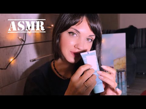 АСМР/ASMR Быстрый уход за твоим личиком/ Тихий голос/Неразборчивый шёпот