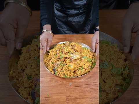🔥 ASMR Cooker Chicken Biryani | One Pot Dum Style | Satisfying Cooking Sounds #shorts #asmr