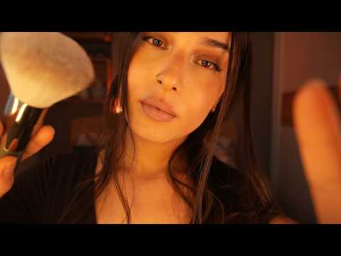 ASMR for Anxiety & Stress Relief 🌙 Face Brushing, Ear-to-Ear Whispering, Hair Brushing & Hugs