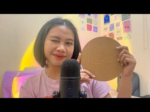 ASMR fast and slow cork tapping + scratching | 🇵🇭