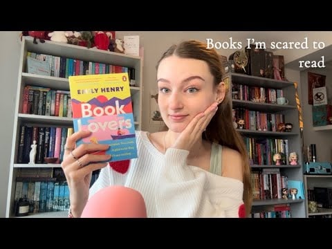 ASMR Books That I’m Scared to Read (close whispers/ soft speaking, book tapping and scratching)