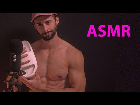 Shirtless ASMR Caressing, Scratching and Tapping🧔🏽