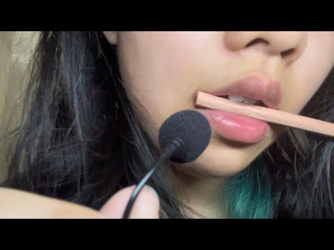 ASMR pencil noms&biting