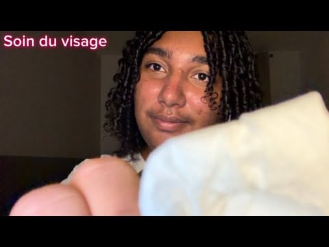 ASMR: Soin du visage relaxant pour dormir 😴 (visuel + bruits de bouche) 