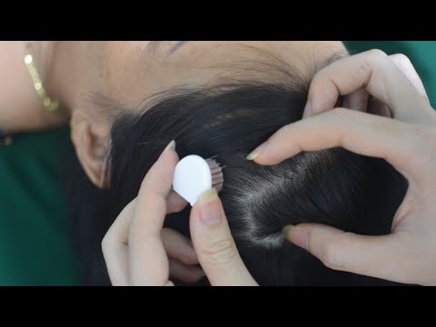 ASMR Real Person Scalp Scratching With Toothbrush, Hair Parting, Hair Tingles For Relieve Stress