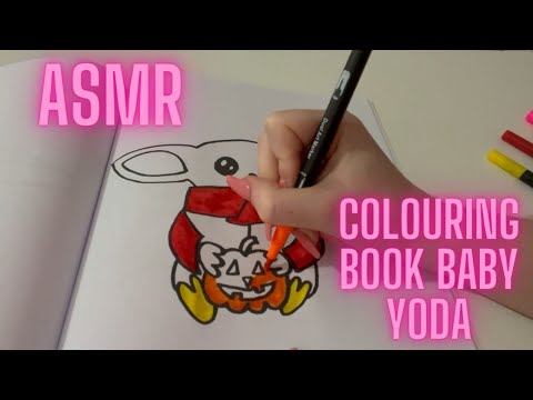 ASMR Colouring Book Baby Yoda:) (The Mandalorian)