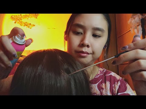 ASMR Indonesian Mom Checks Your Hair for Lice 💆‍♀️👀Ugh.. you're infested🙃ScalpMassage, Hair Brushing