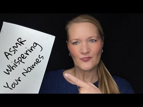 ASMR german whispering your Names - Tingly 🫦 Eure Namen sanft geflüstert - Namensvideo