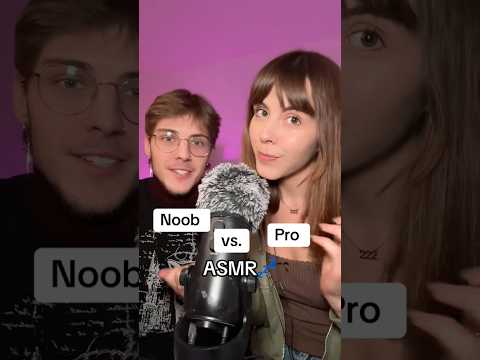 ASMR Pro vs. Noob ⚡️ #asmrsounds #asmrvideo #asmrshorts #tingles #shortsfeed #asmrshorts #viral