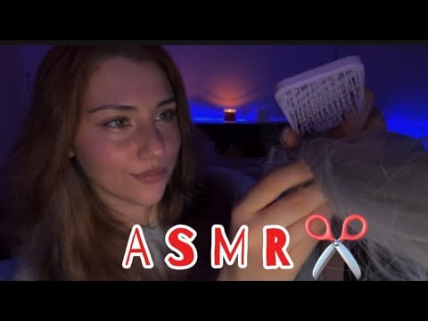 [ASMR PL] przyjaciółka czesze wasze włosy i podcina końcówki 💇‍♀️✂️ (osobista uwaga, bliski szept)
