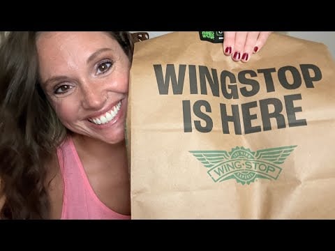 ASMR Wingstop Mukbang 🍗 Soft Spoken Ramble + Crispy Eating Sounds