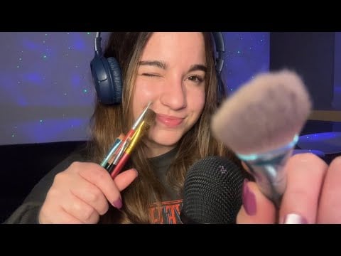 ASMR MIC & CAMERA BRUSHING 🖌️ 