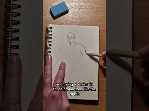 Sketching Noob - Day 1: simple poses #asmr #shorts