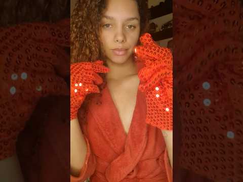 ASMR • Sons de luva com lantejoulas relaxante