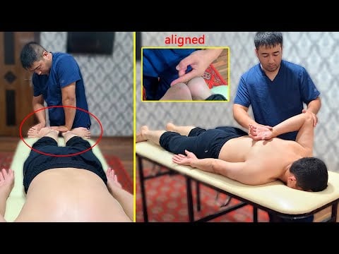 Legs Aligned with Full Body Massage | ASMR Massage