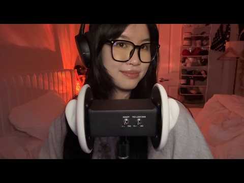 ASMR Tingly Close Whispers on the 3Dio for Relaxation + Sleep