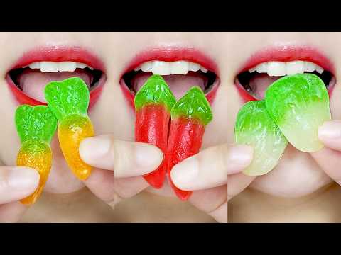 ASMR Colorful Sweet Dessert MUKBANG 알록달록 달콤 디저트 먹방 🌈🧁 Eating Sounds