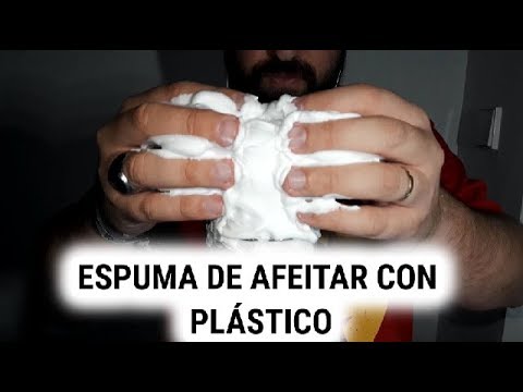 ASMR - ESPUMA DE AFEITAR + PLÁSTICO CON BLUE YETI